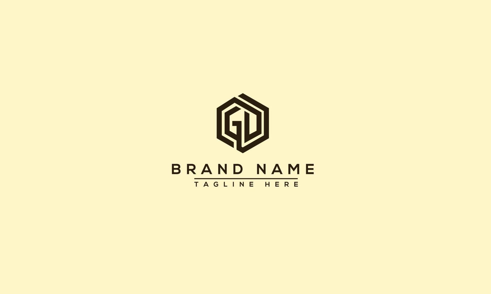 GD Logo Design Template Vector Graphic Branding Element.