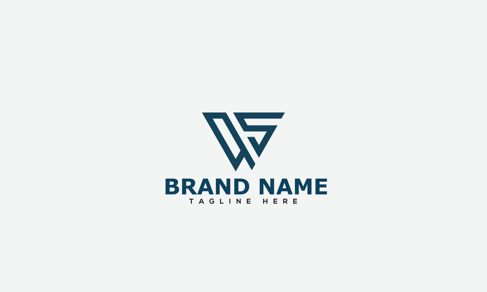 WS Logo Design Template Vector Graphic Branding Element.