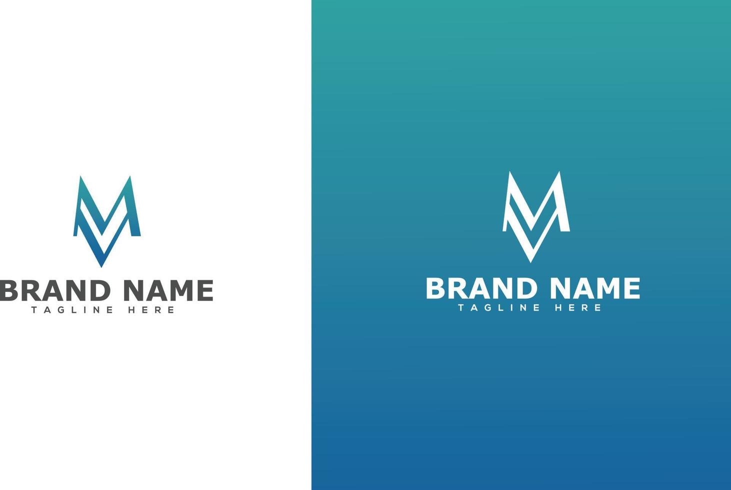 MV Logo Design Template Vector Graphic Branding Element