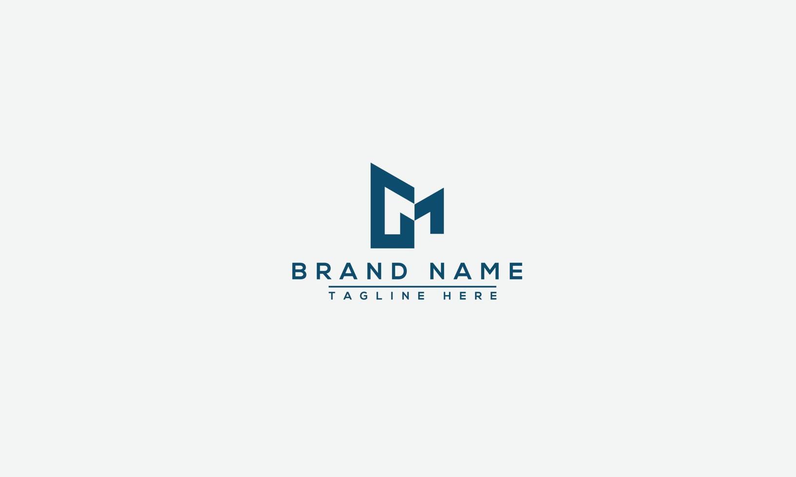 GM Logo Design Template Vector Graphic Branding Element.