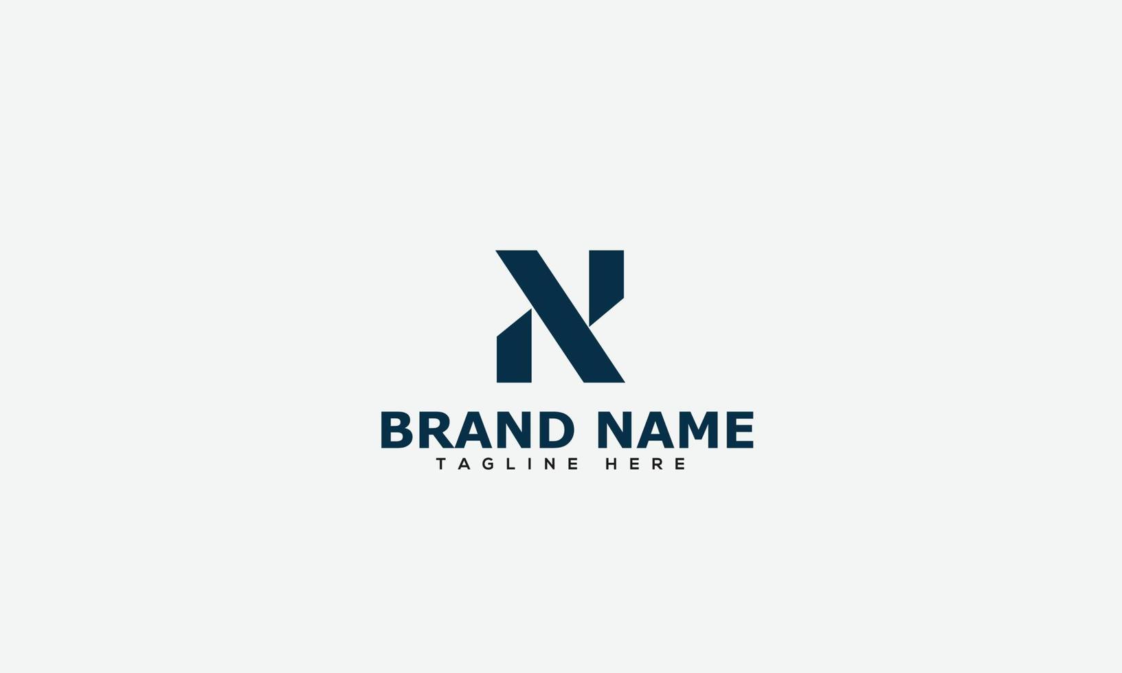 N Logo Design Template Vector Graphic Branding Element.