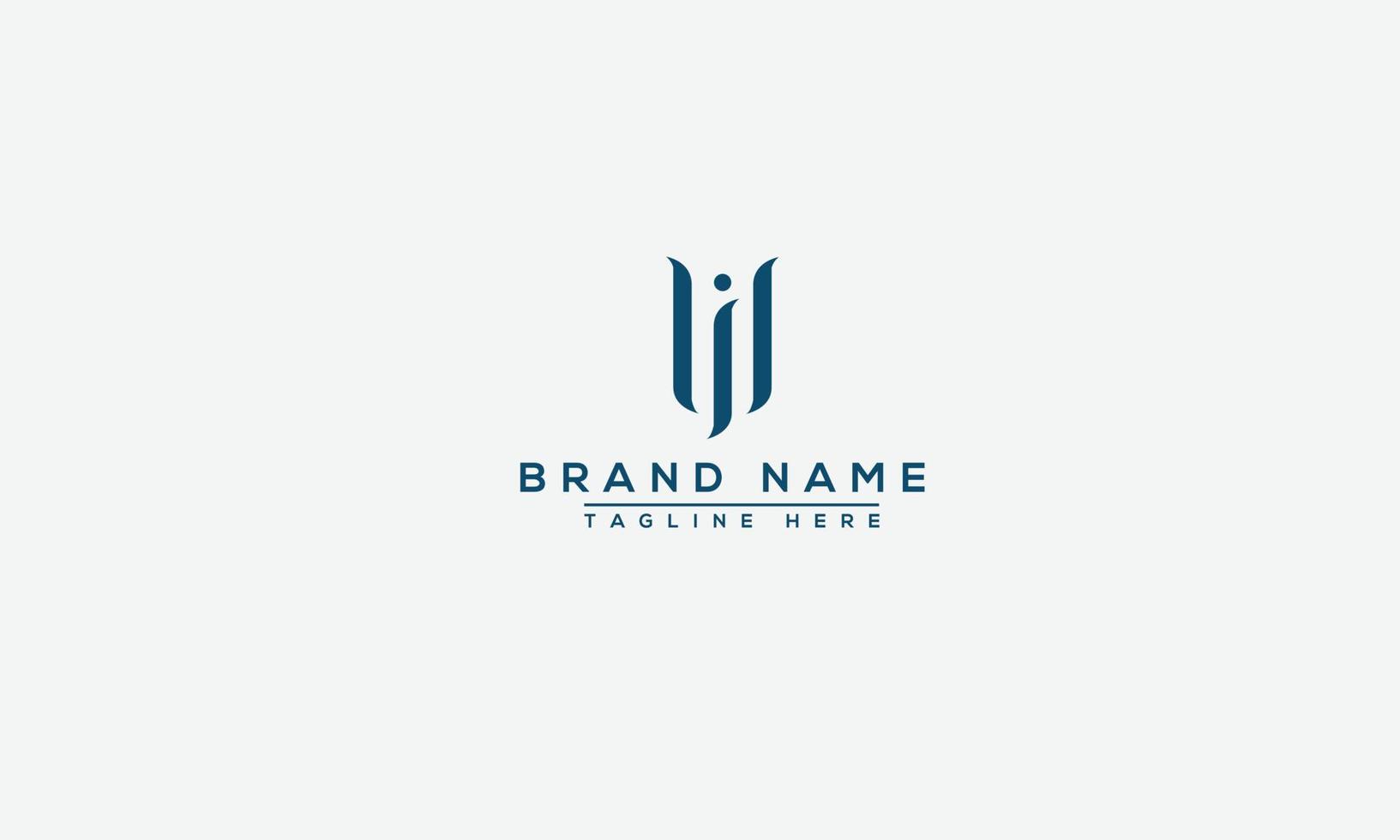 MJ Logo Design Template Vector Graphic Branding Element.