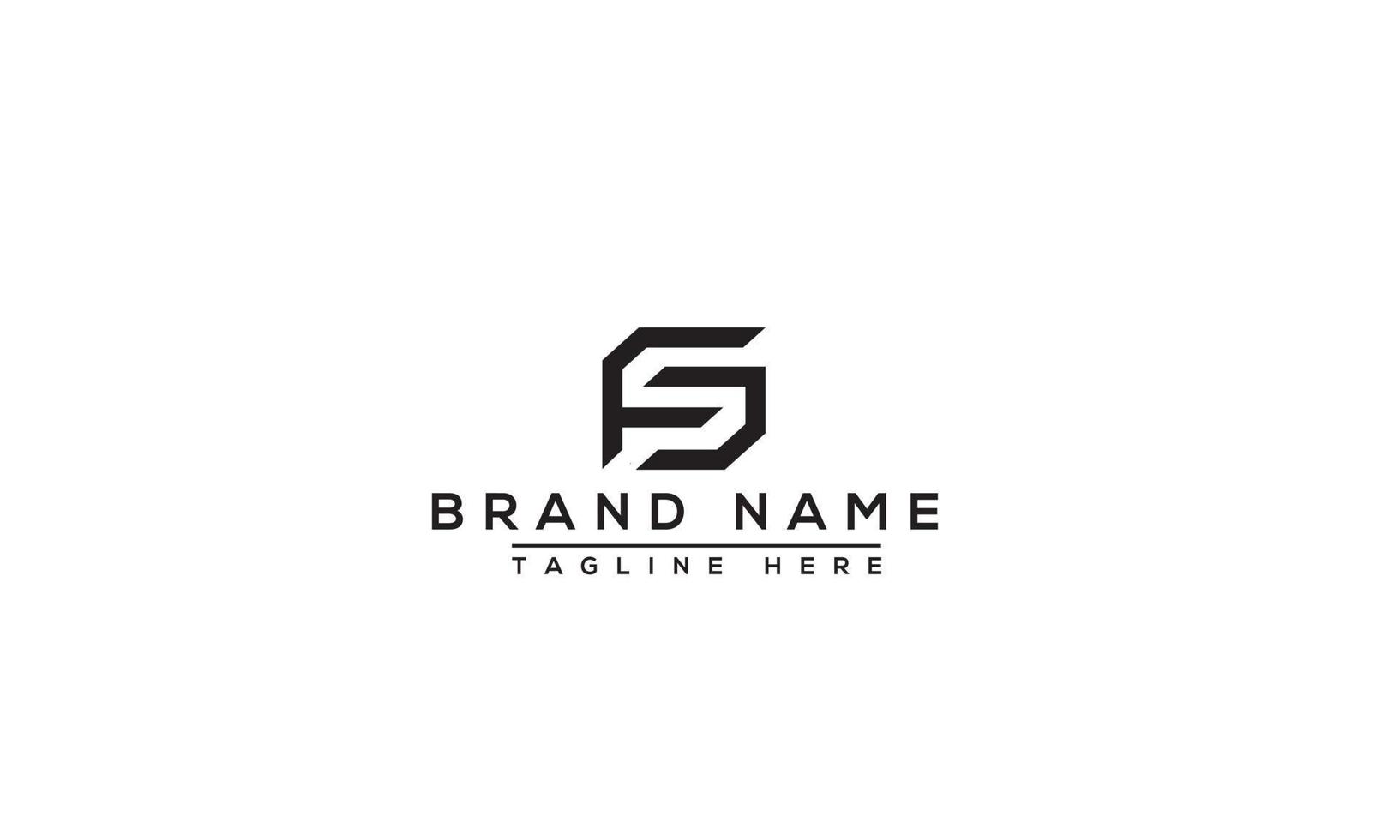 FD Logo Design Template Vector Graphic Branding Element.