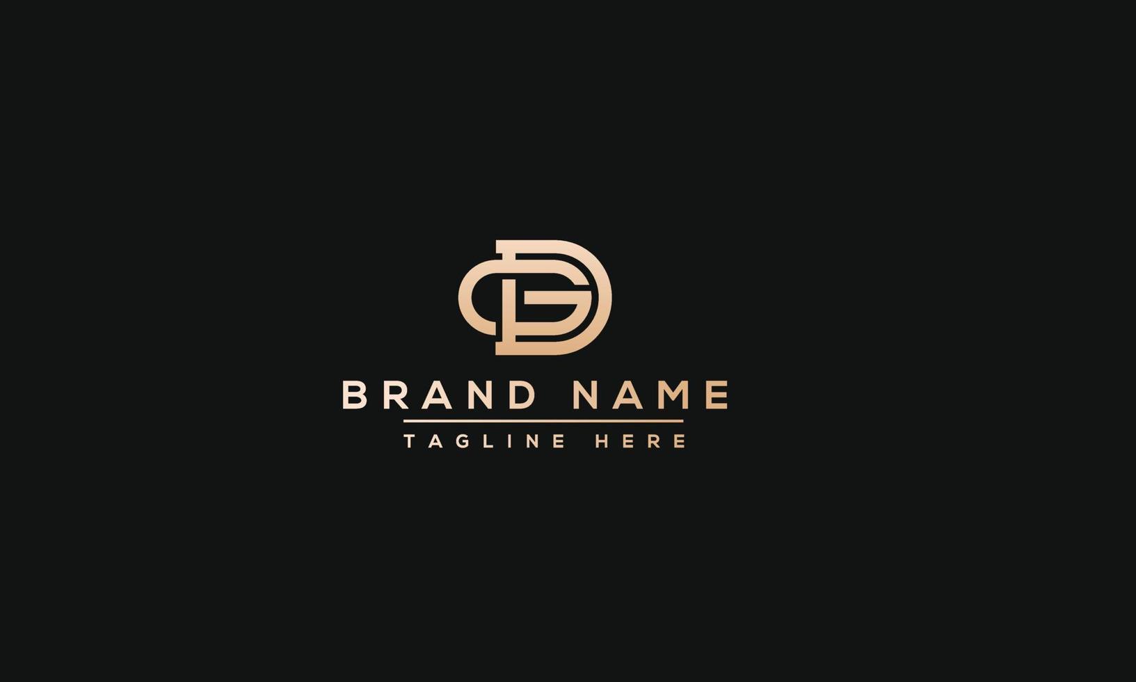 DG Logo Design Template Vector Graphic Branding Element