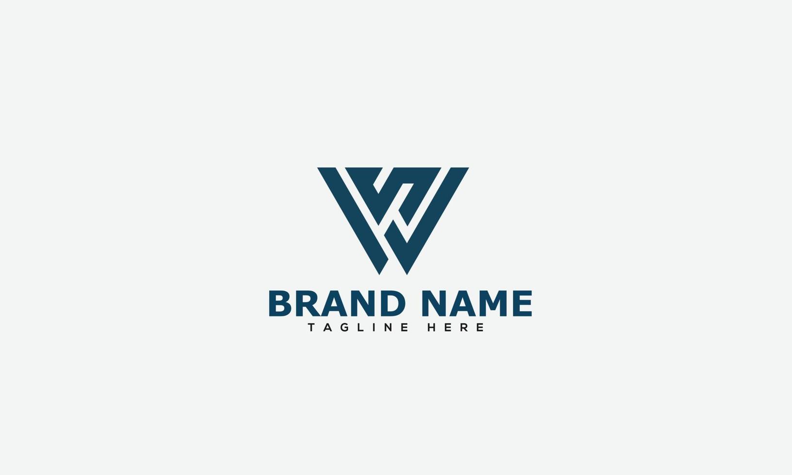 WS Logo Design Template Vector Graphic Branding Element.