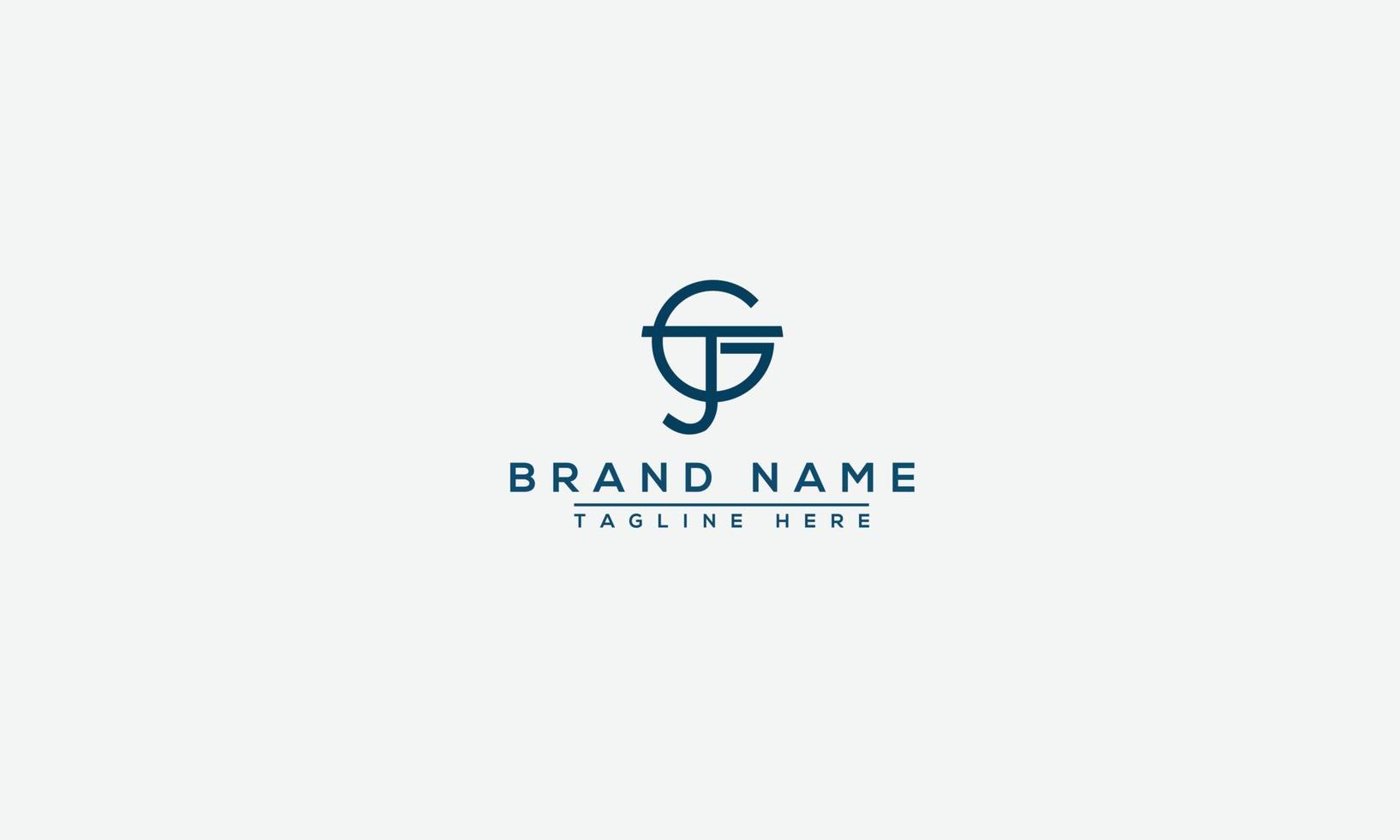 JG Logo Design Template Vector Graphic Branding Element.