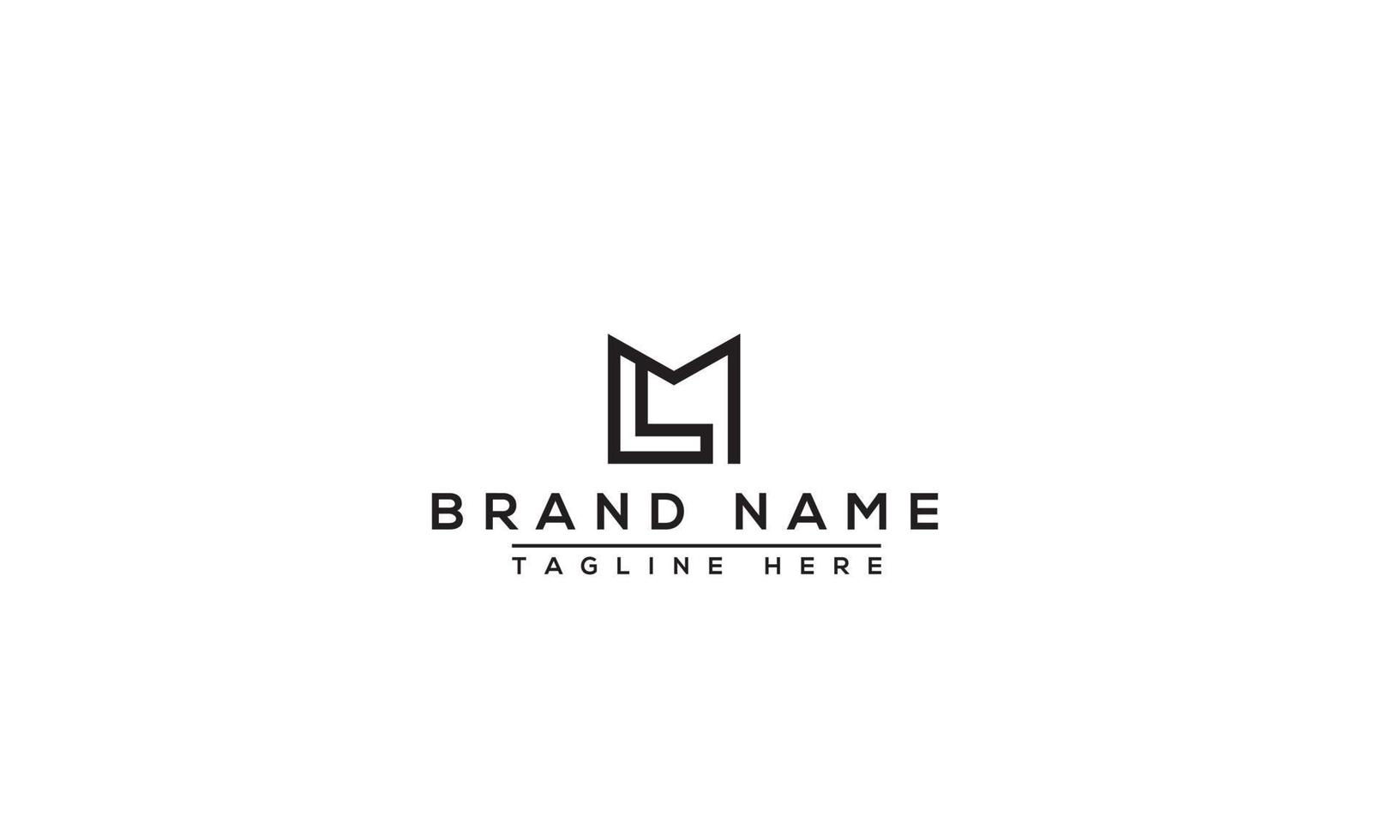 LM Logo Design Template Vector Graphic Branding Element.