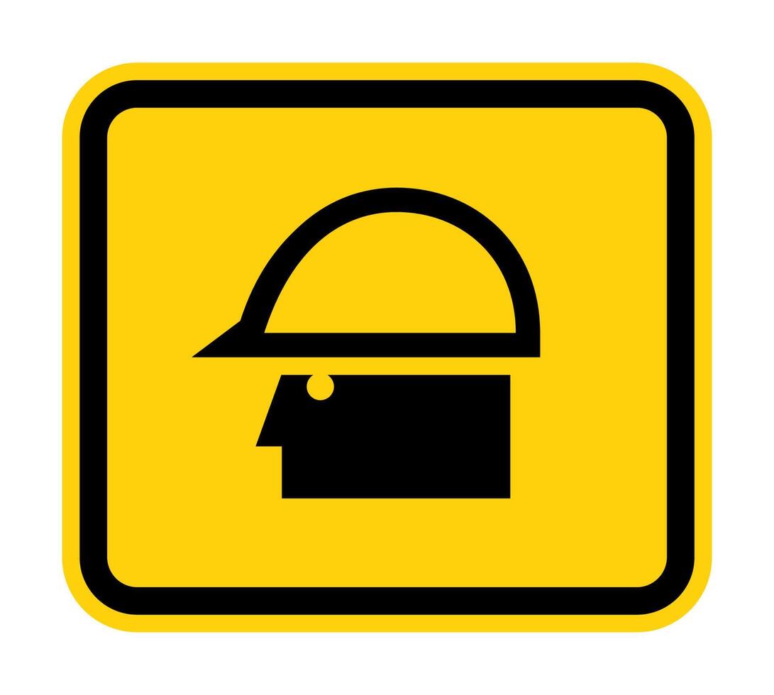 Caution Sign Wear Protective Equipment,With PPE Symbols vector