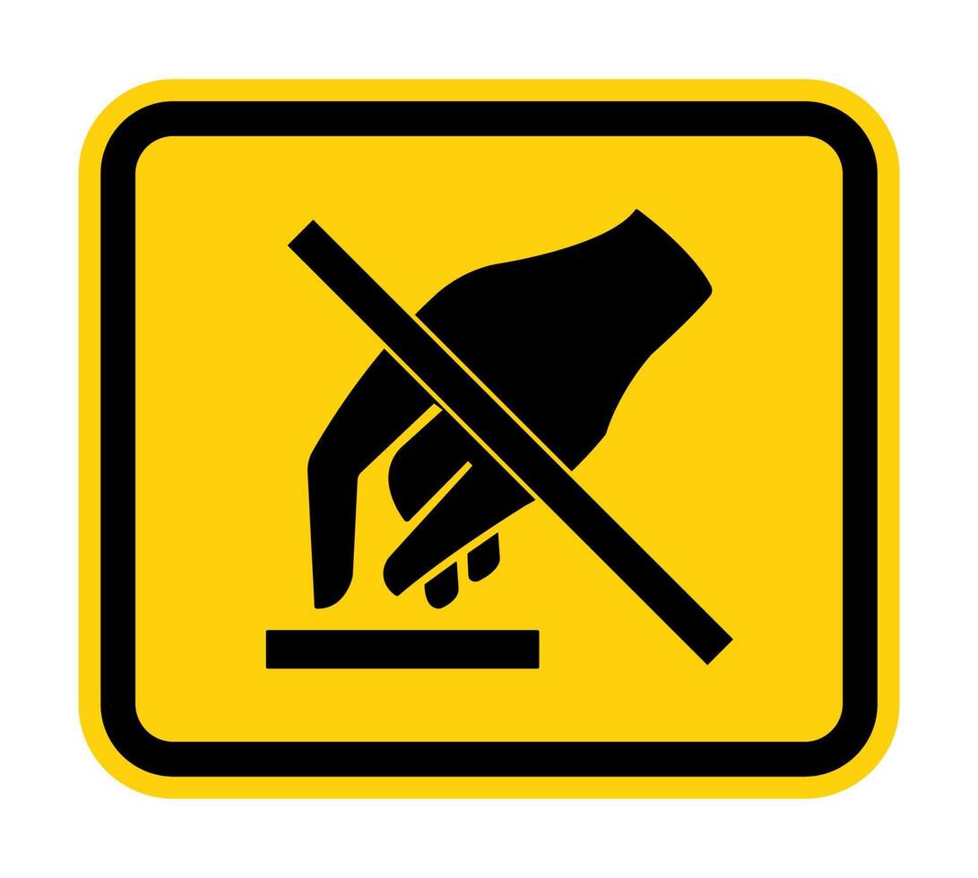 Do Not Touch Symbol vector