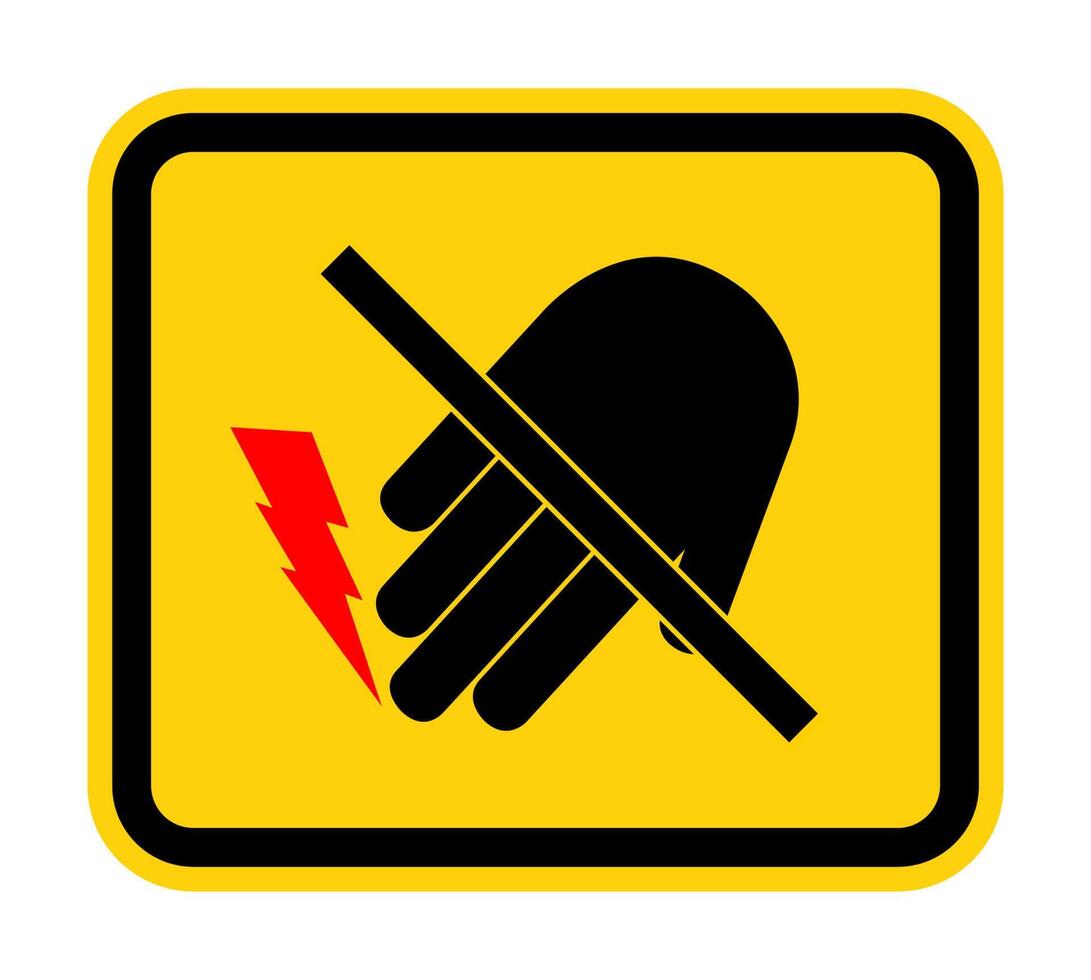 Do Not Touch Electrical Hazard Symbol vector
