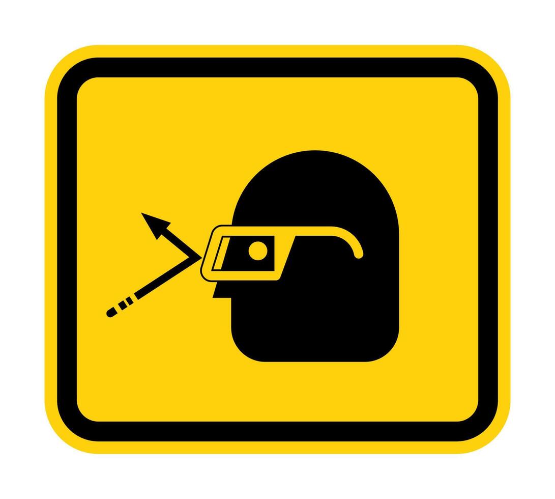 Caution Sign Wear Protective Equipment,With PPE Symbols vector