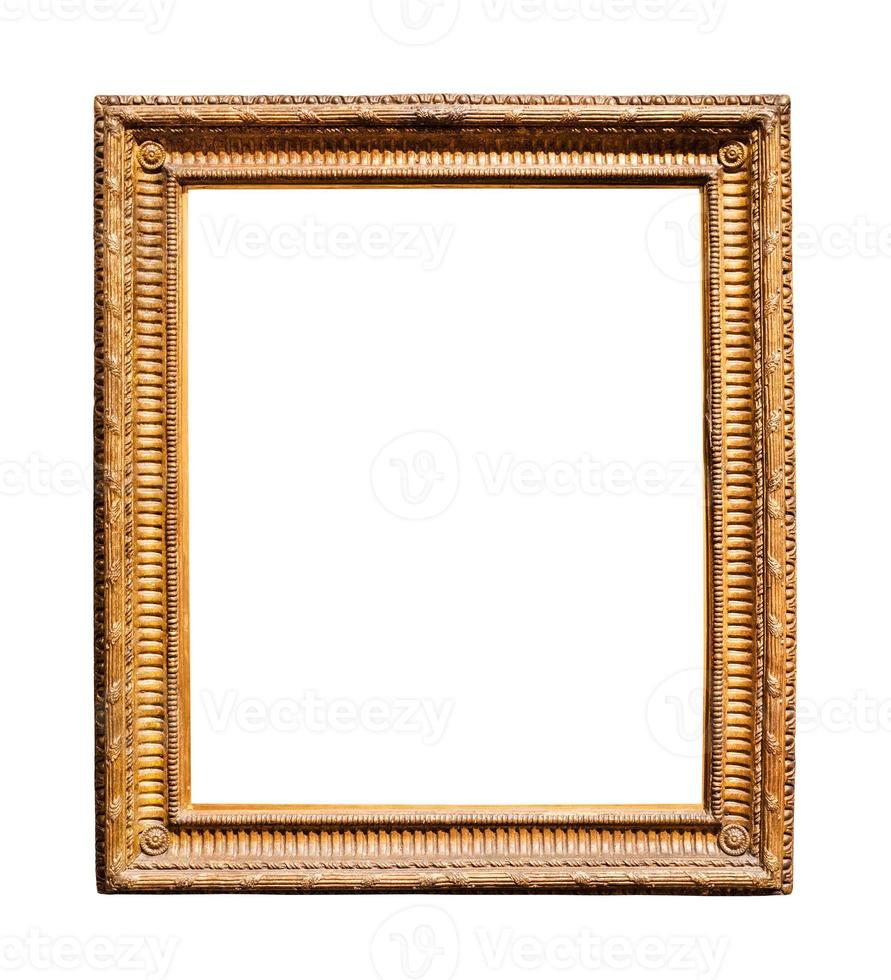 vertical wide vintage wooden picture frame photo