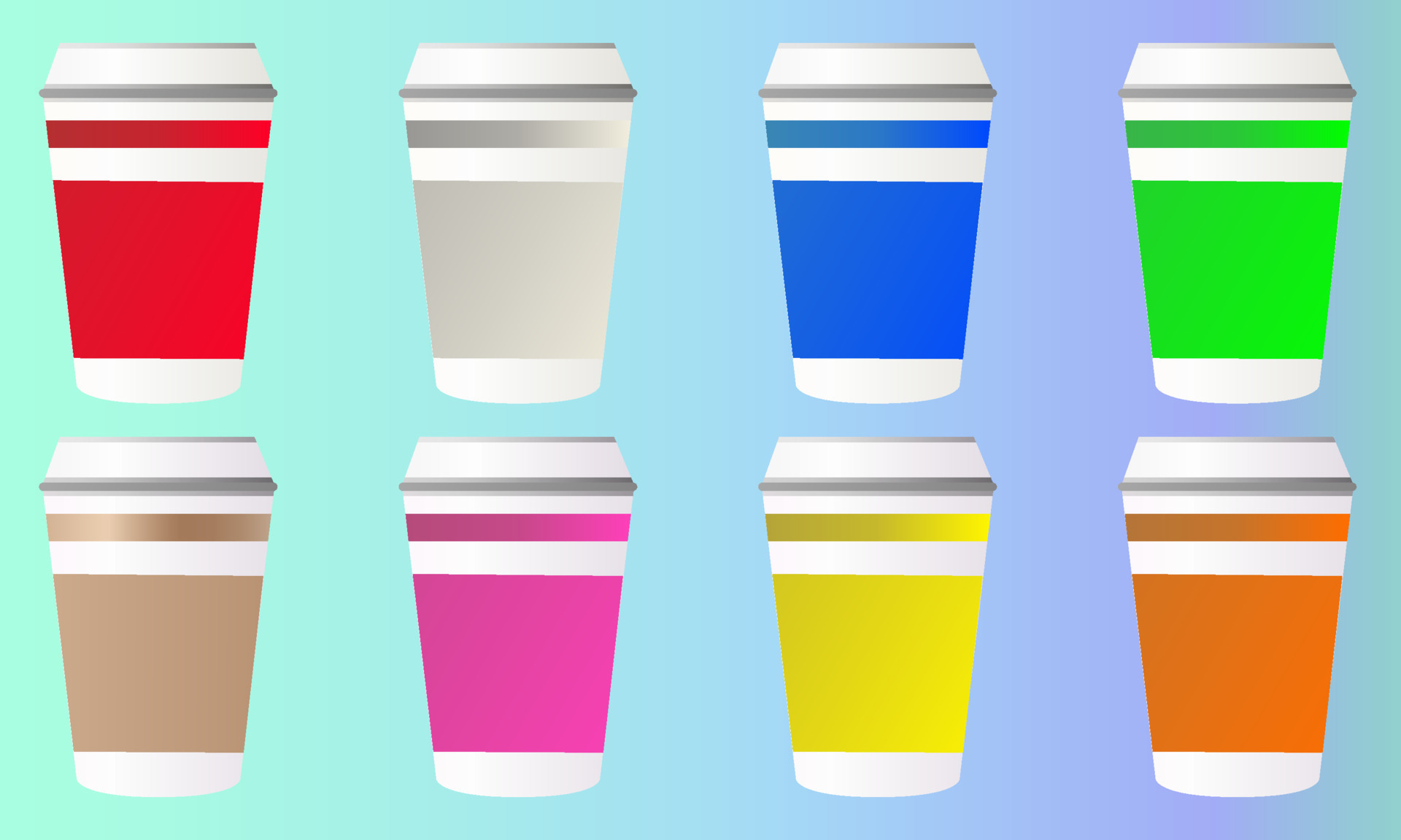 realistic plastic cup illustration with various colors 10815822 Vector realistic plastic cup illustration with various colors 10815822 Vector