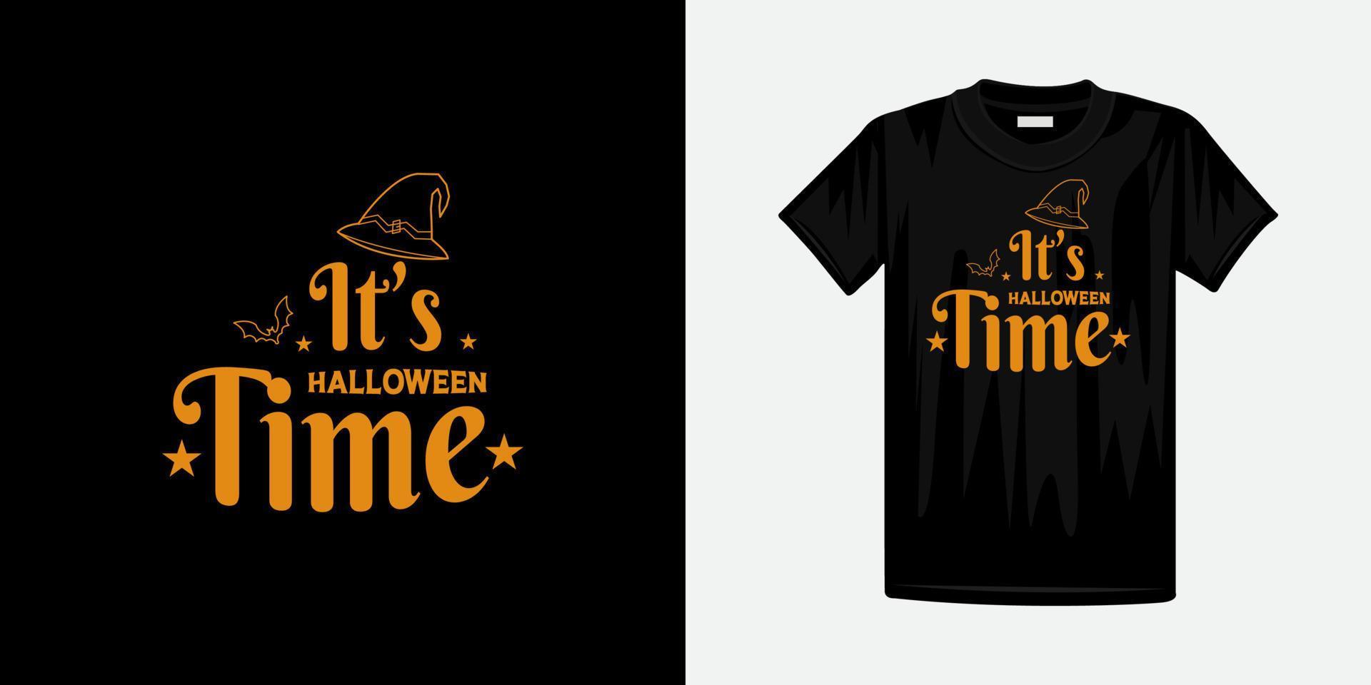 It's halloween Time lettering Vector, holiday calligraphy for banner, poster, greeting card, party invitation vector