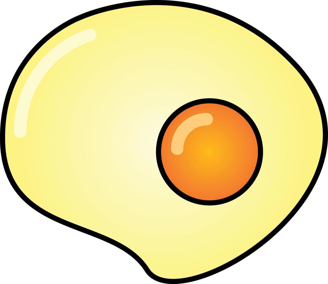 Fried egg icon vector illustration