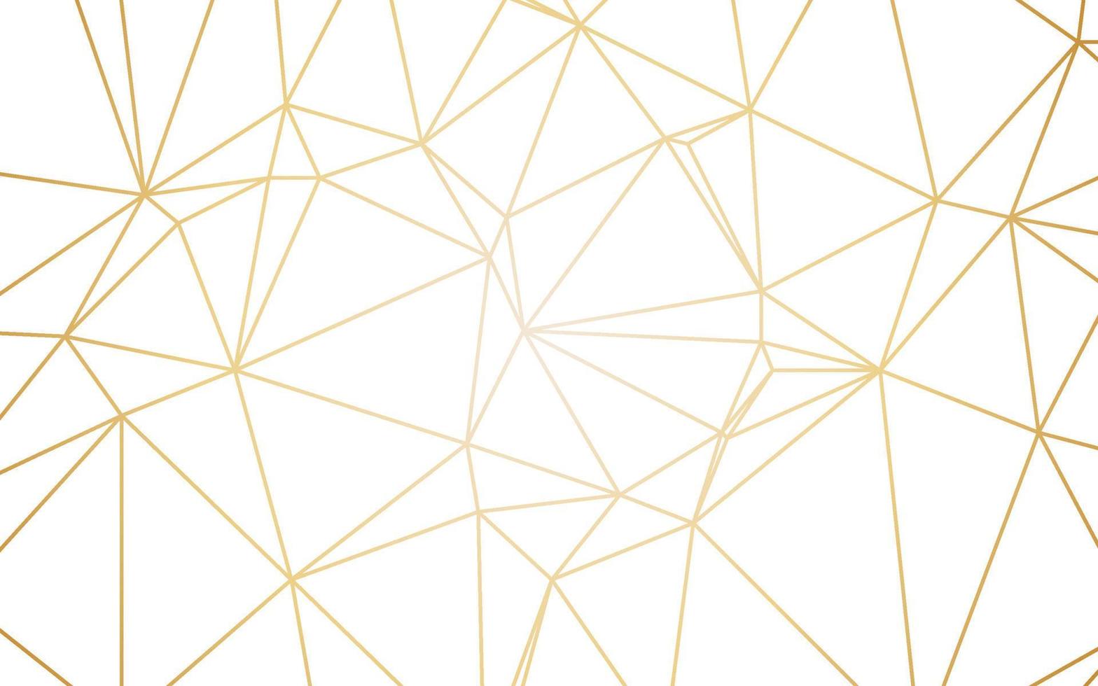 gold background, modern low poly lines effect with luxury gradient for backdrop. vector