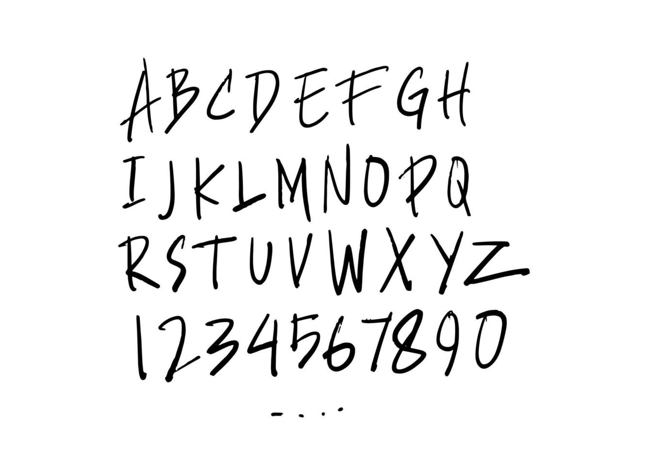 escritura a mano de pincel inicial del alfabeto o logotipo escrito a mano para la identidad. logo con firma y estilo dibujado a mano. vector