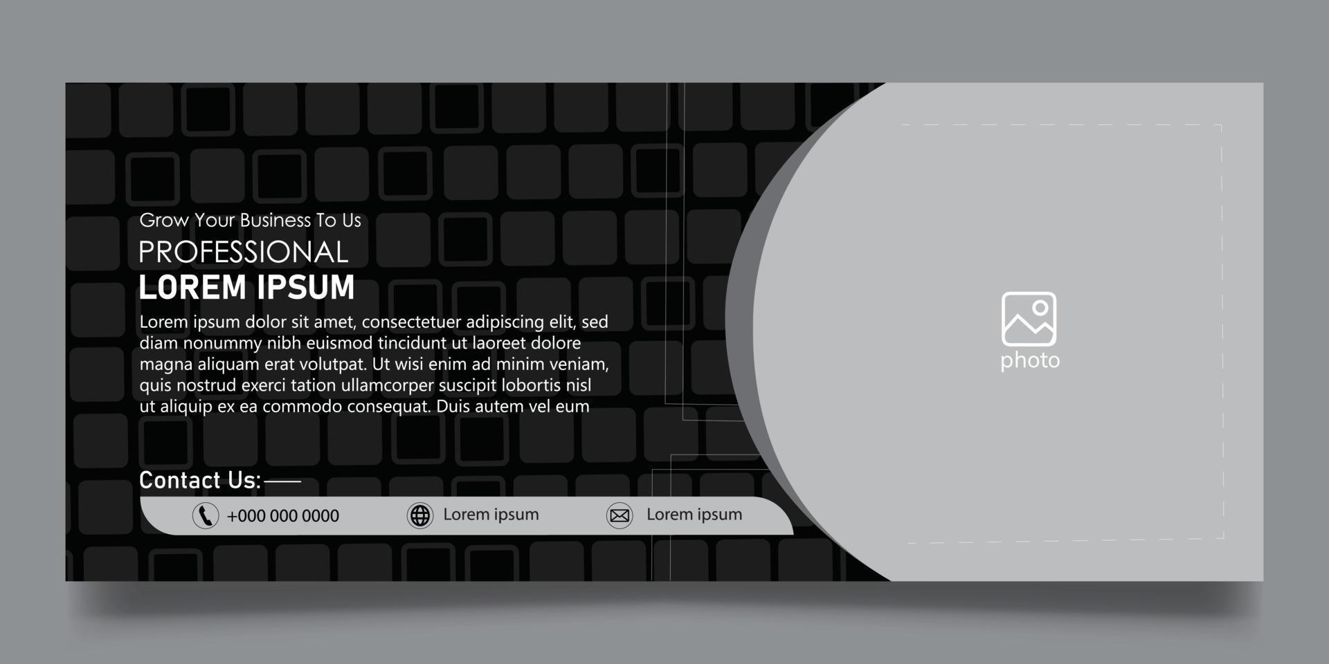 web banner template vector
