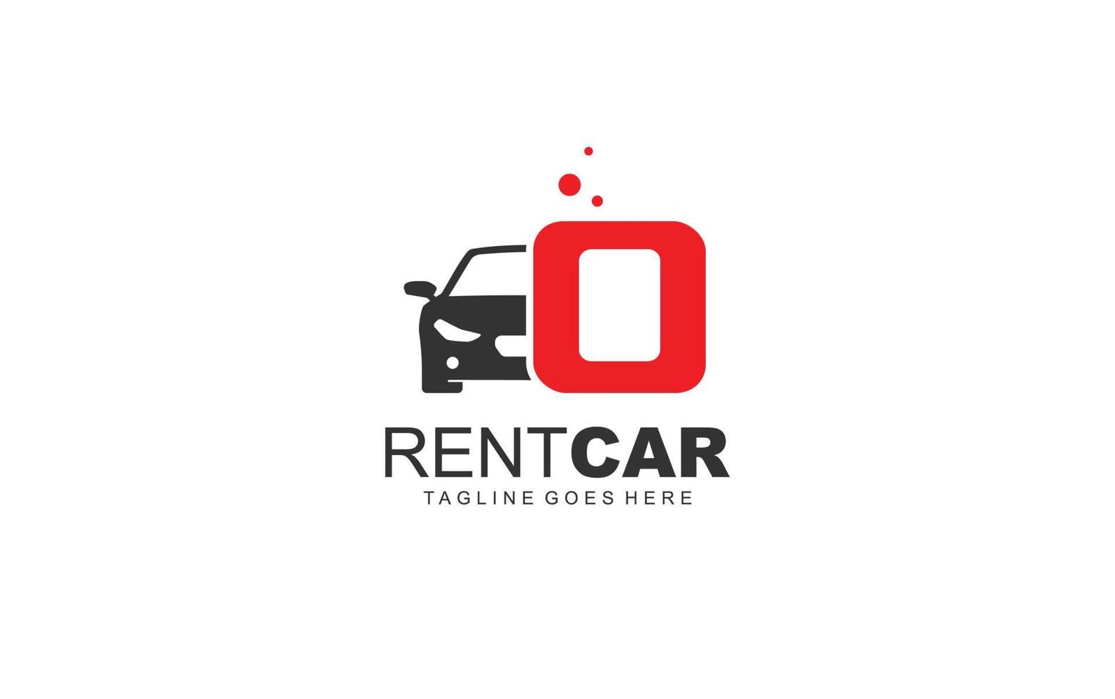 O logo rental for branding company. transportation template vector illustration for your brand.