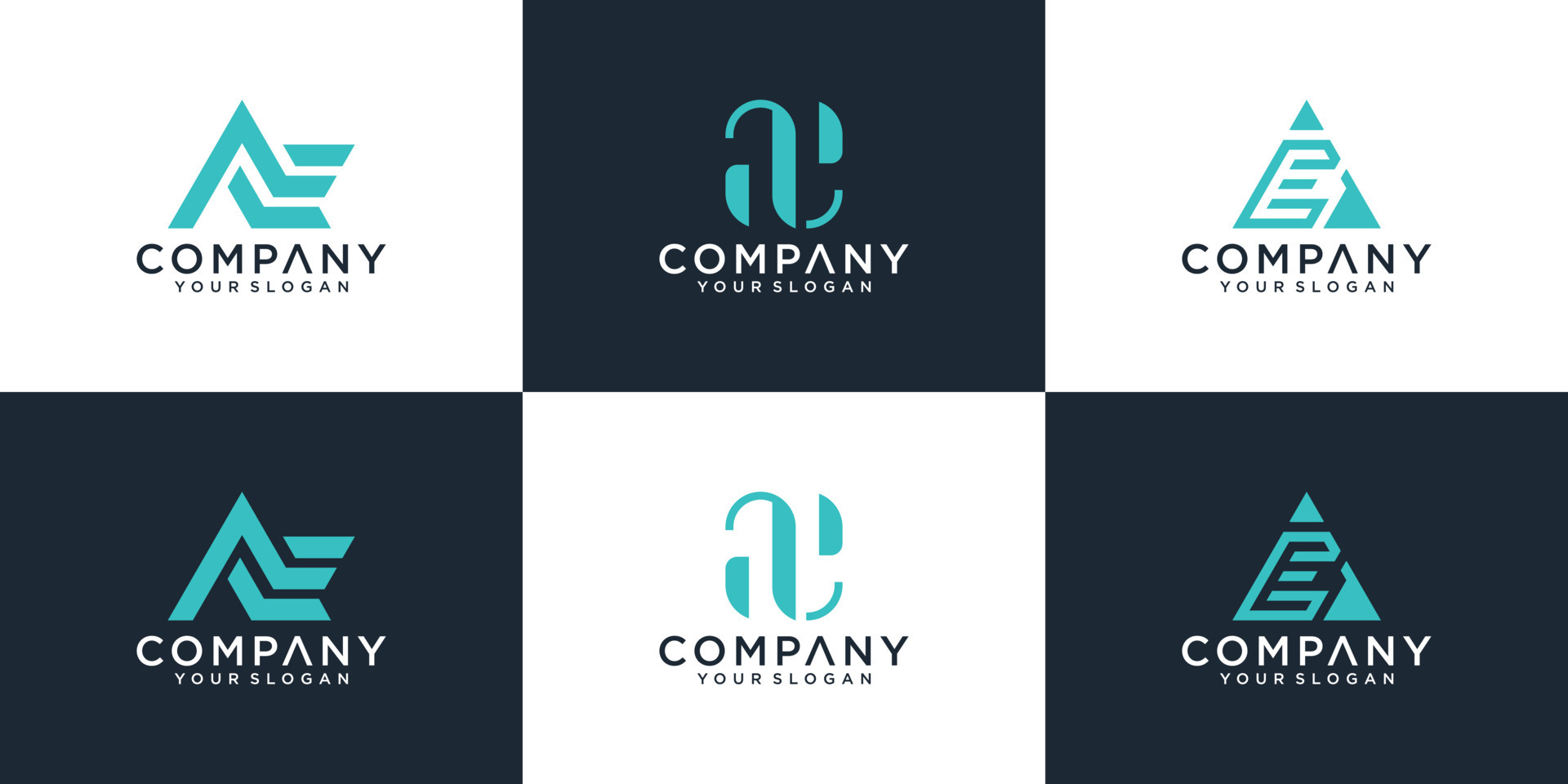 Logo Design Inspiration Companies Initial Letters Stock Vector (Royalty  Free) 1347189131