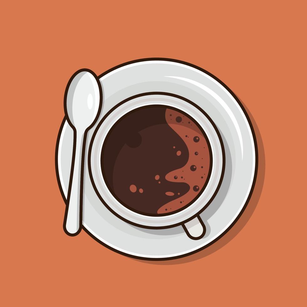 a Cup Hot Coffee vector