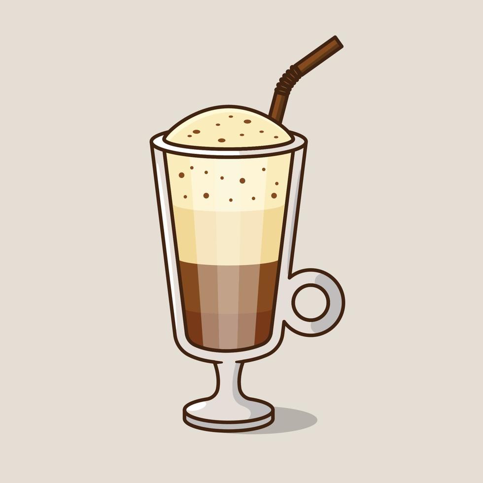 Ice Choco Vanila eith Coffee vector