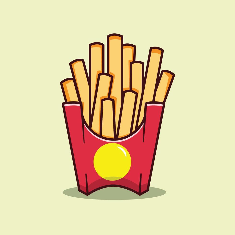 patatas fritas originales vector