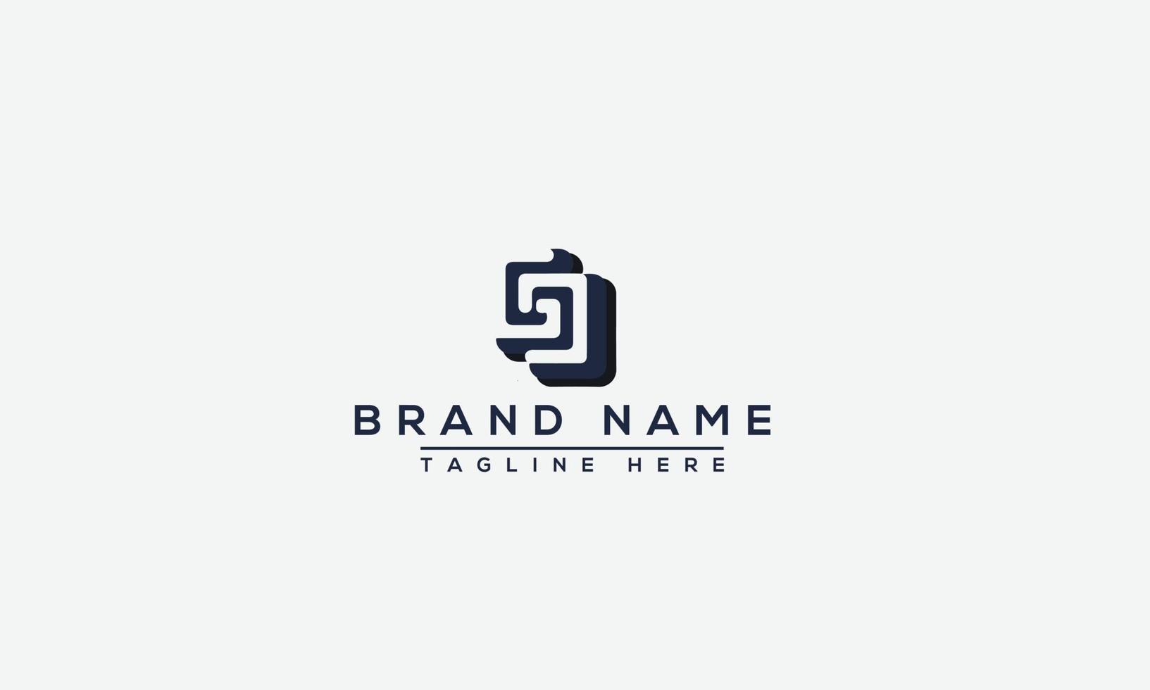 GD Logo Design Template Vector Graphic Branding Element.