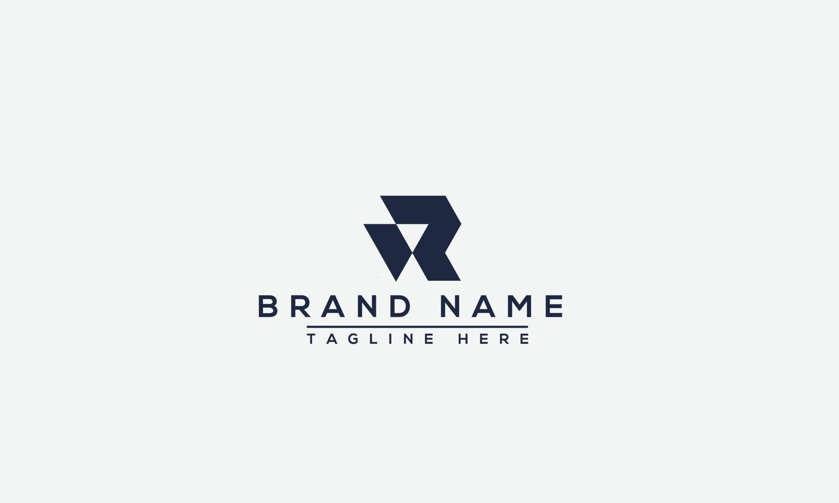 R Logo Design Template Vector Graphic Branding Element.