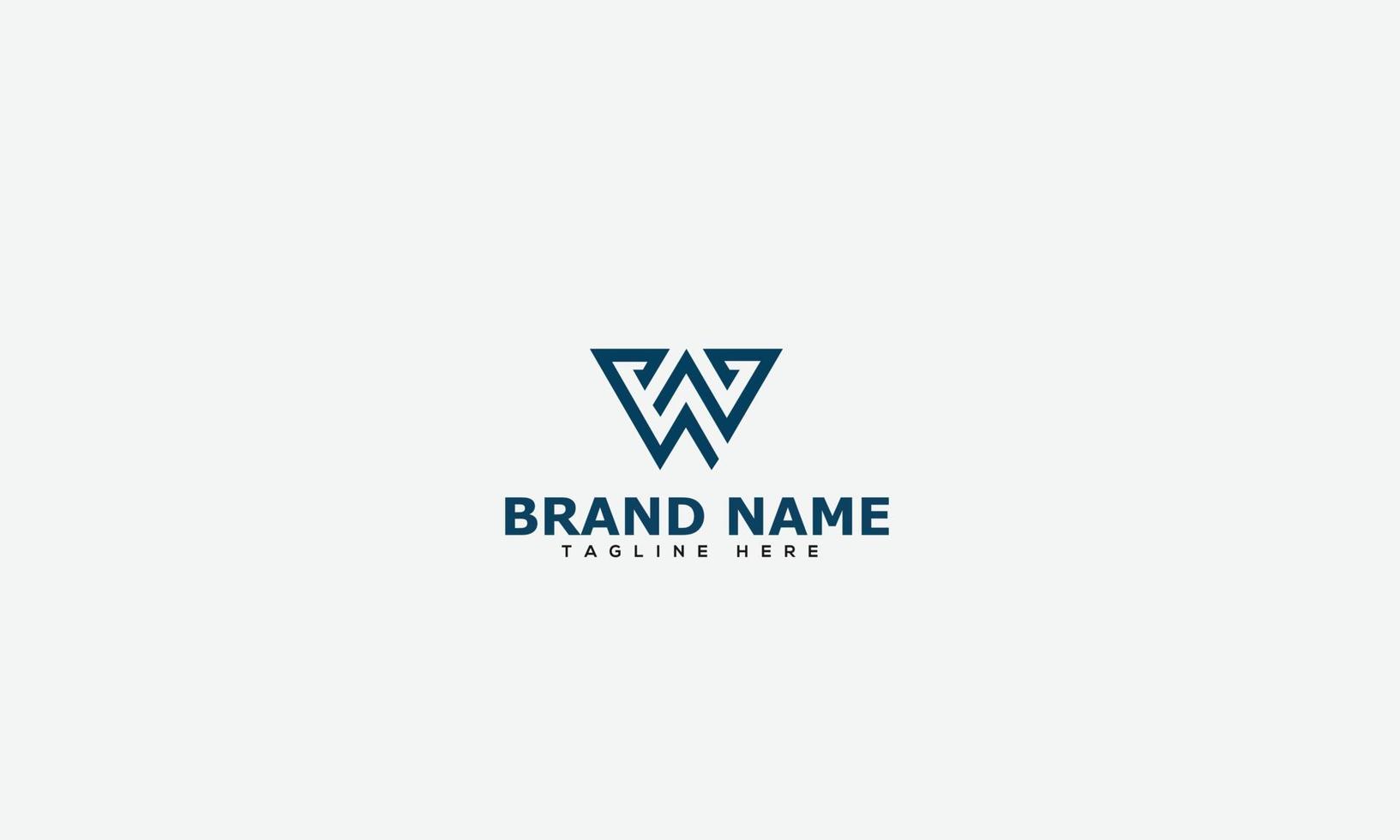 W Logo Design Template Vector Graphic Branding Element.