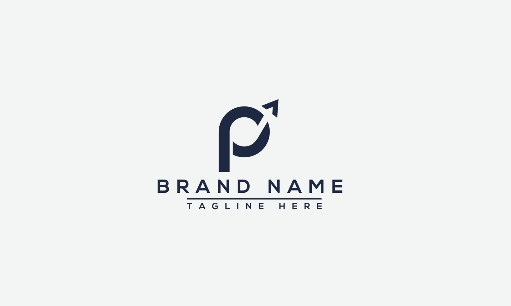 P Logo Design Template Vector Graphic Branding Element.