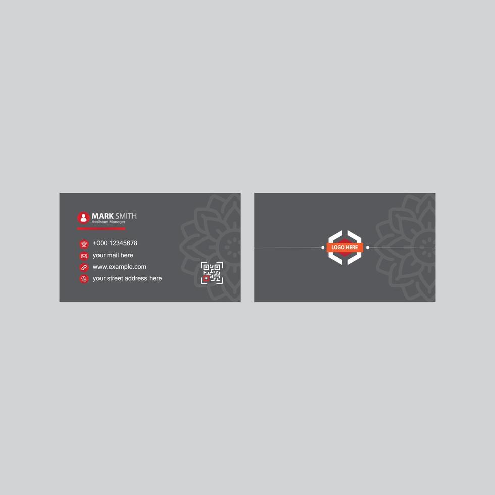 Creative business card design for free vector