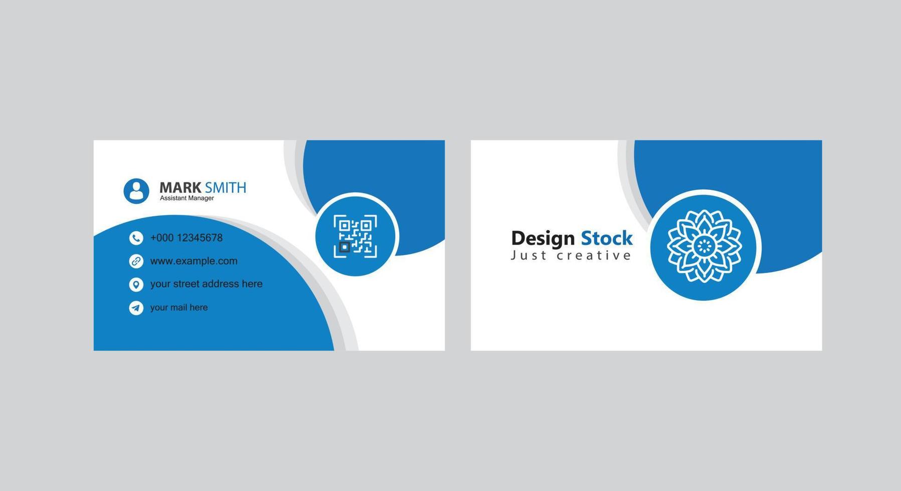 Business card design for free vector