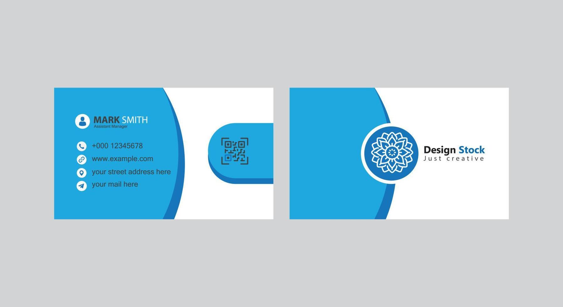 Creative business card design for free vector