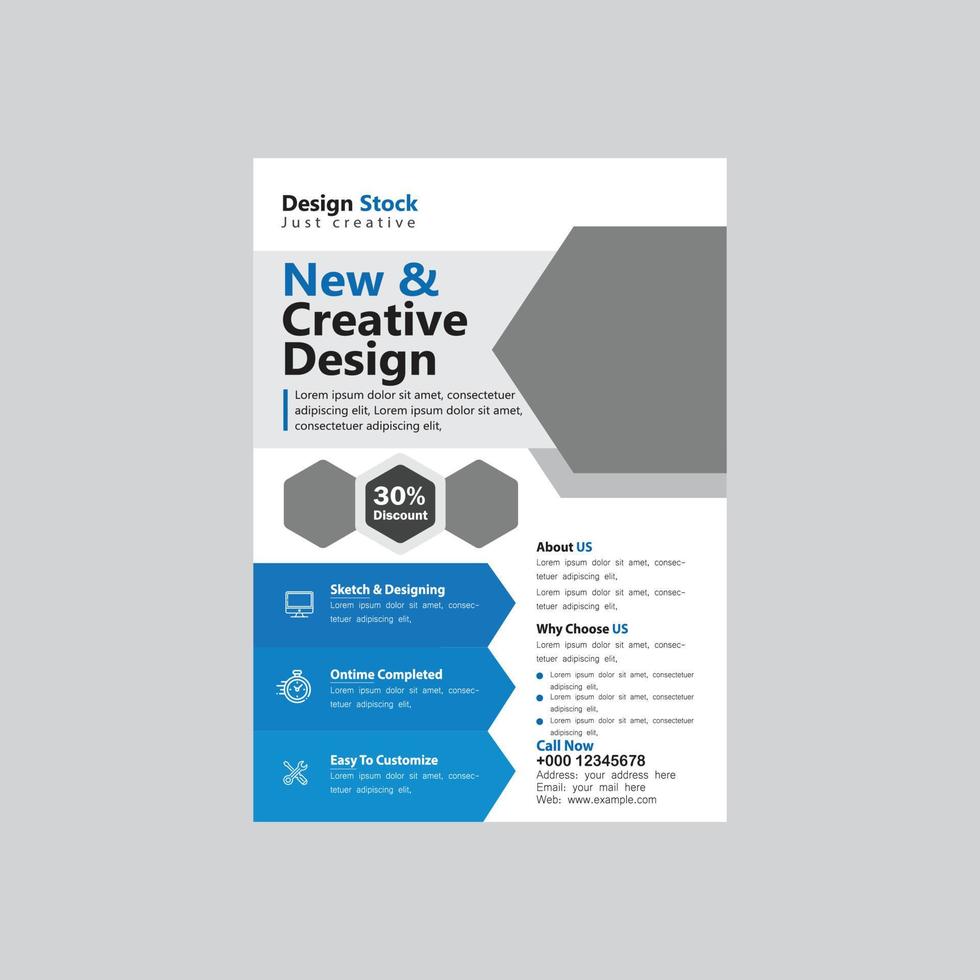 Creative corporate flyer design vector