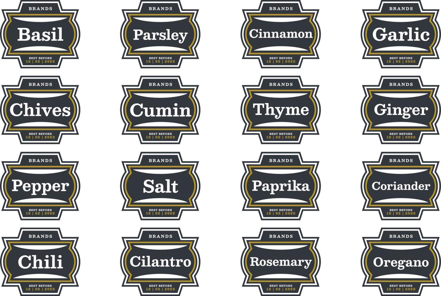 Pantry Organizer Spices Condiments Label Set 10817788 Vector Art At pantry-organizer-spices-condiments-label-set-10817788-vector-art-at