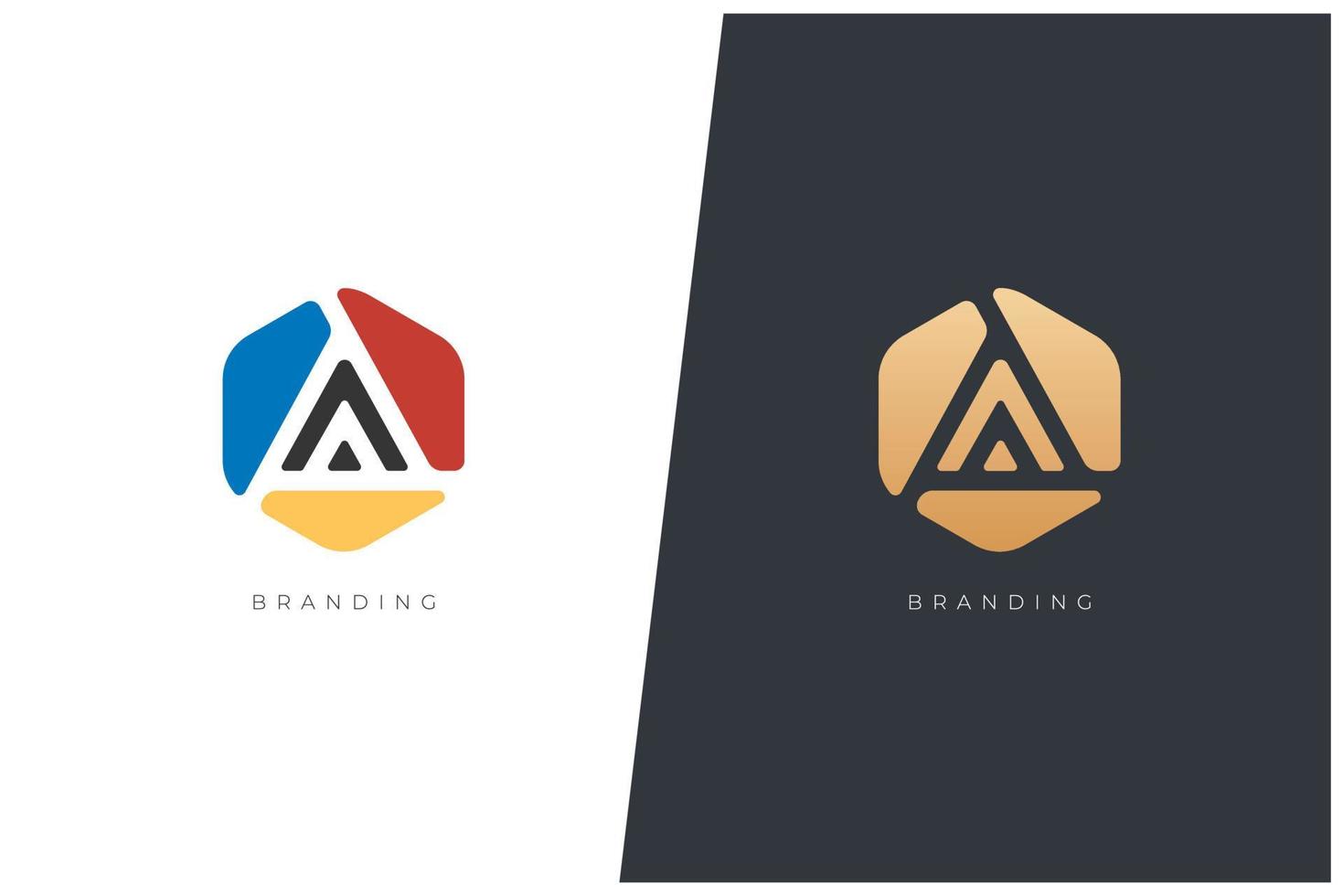 A Letter Logo Vector Concept Icon Trademark. Universal A Logotype Brand