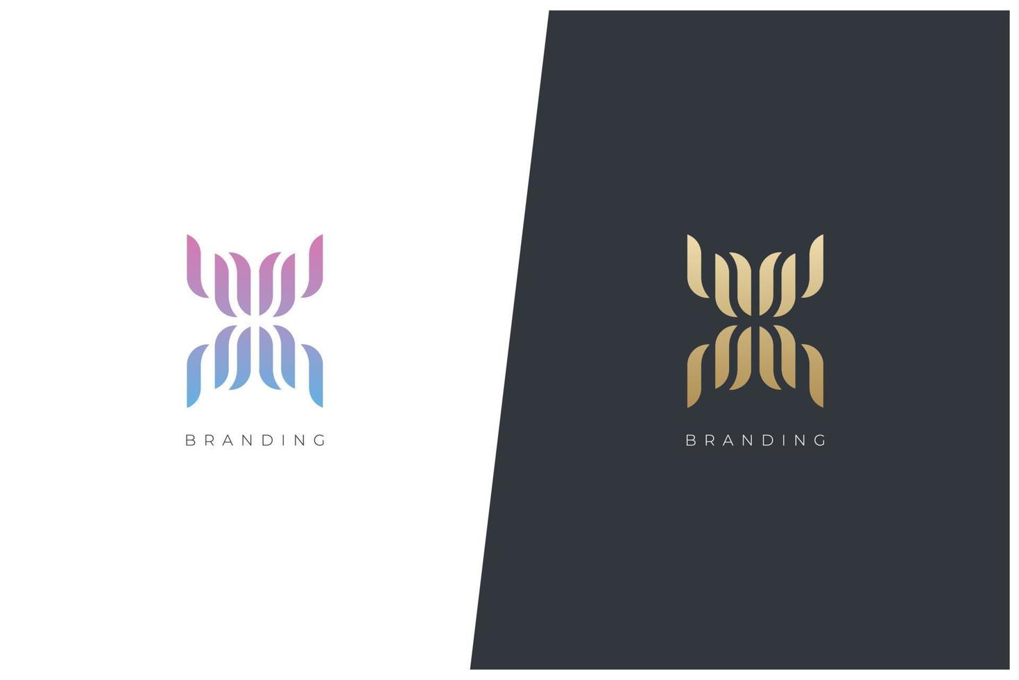 X Letter Logo Vector Concept Icon Trademark. Universal X Logotype Brand