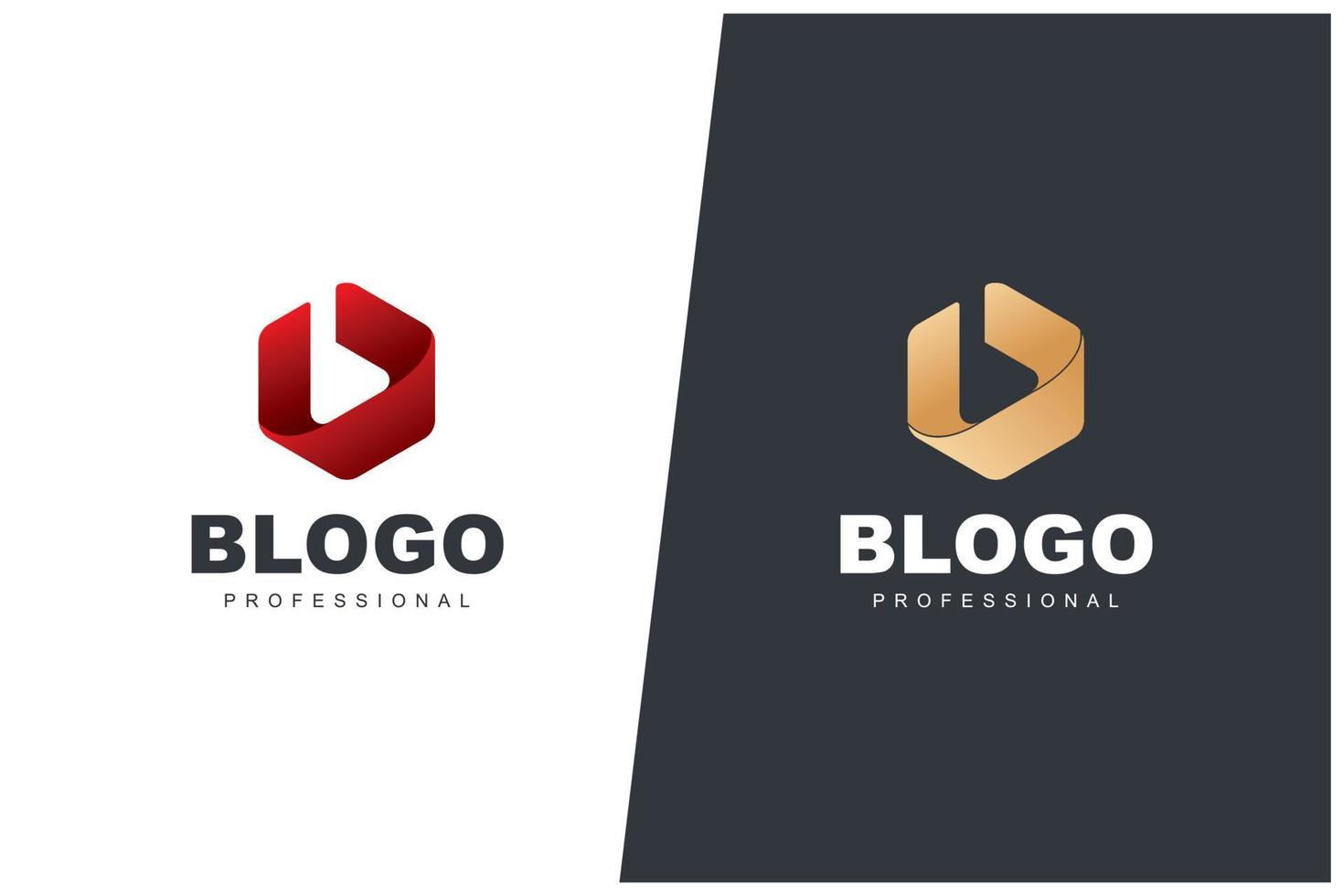 B Letter Logo Vector Concept Icon Trademark. Universal B Logotype Brand