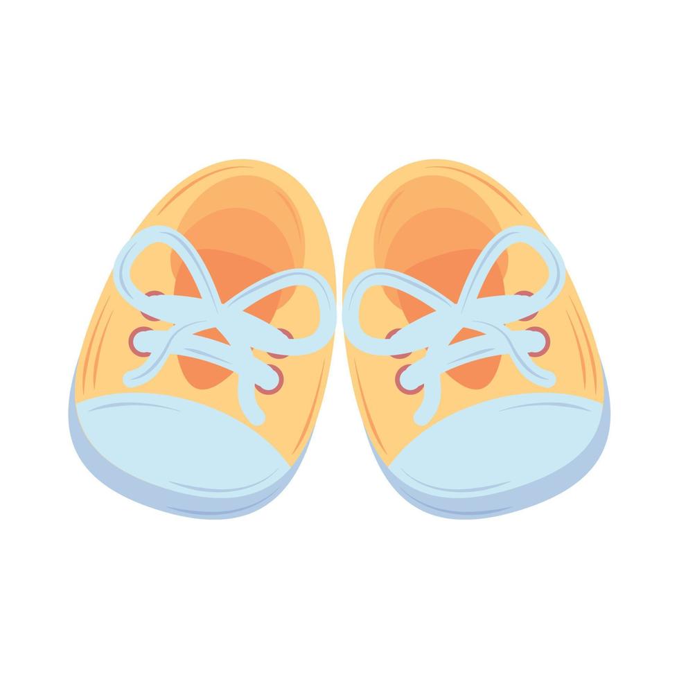 baby shoes icon vector