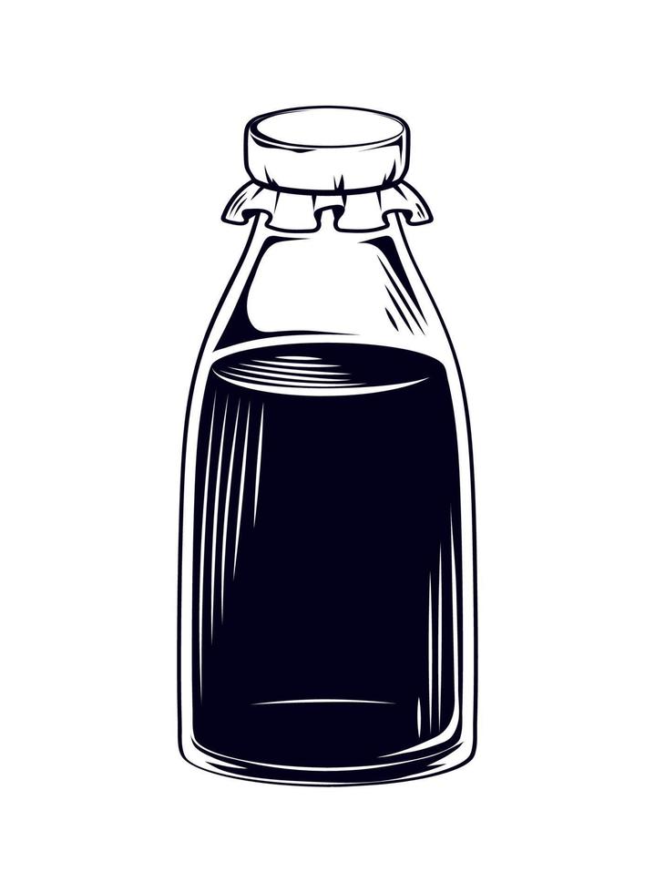 bottle of milk vector