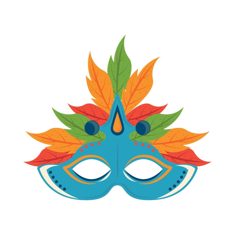 mask with feather vector