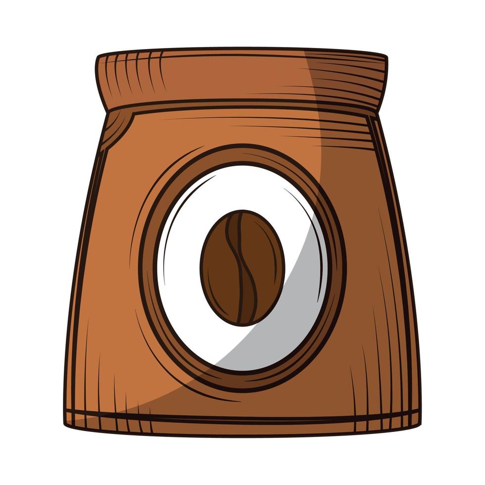 coffee package product vector