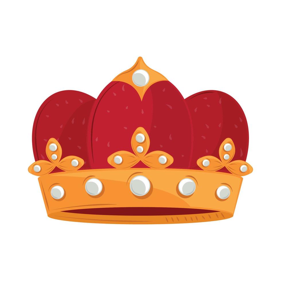 crown flat icon vector