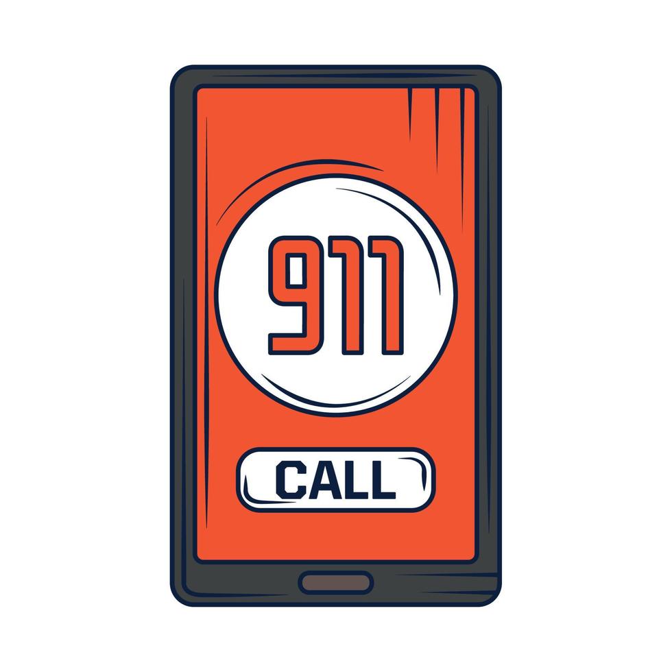 phone call emergency vector