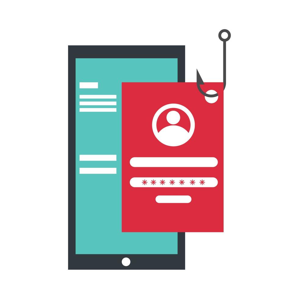phishing smartphone data vector