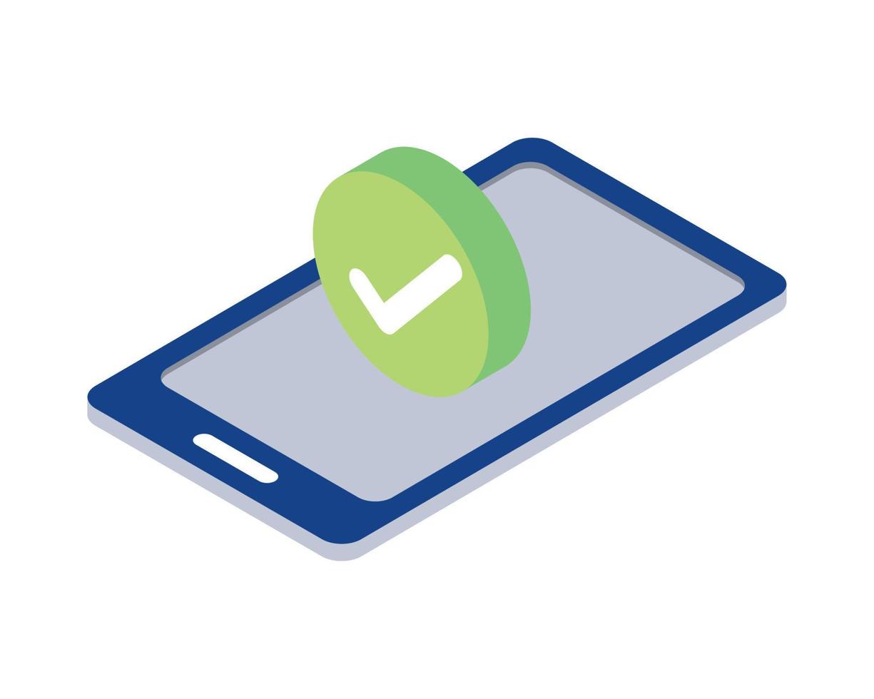 smartphone cyber security vector