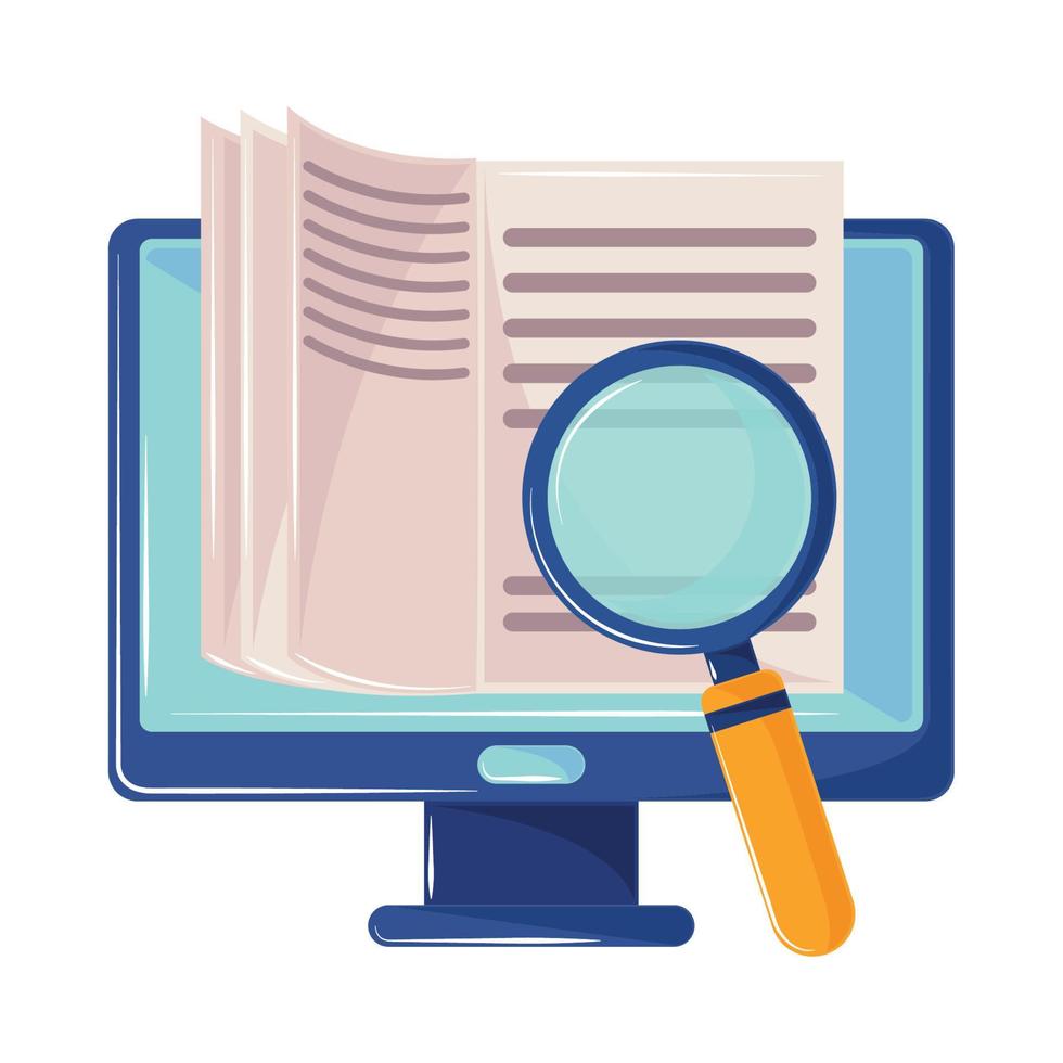 ebook searching computer vector