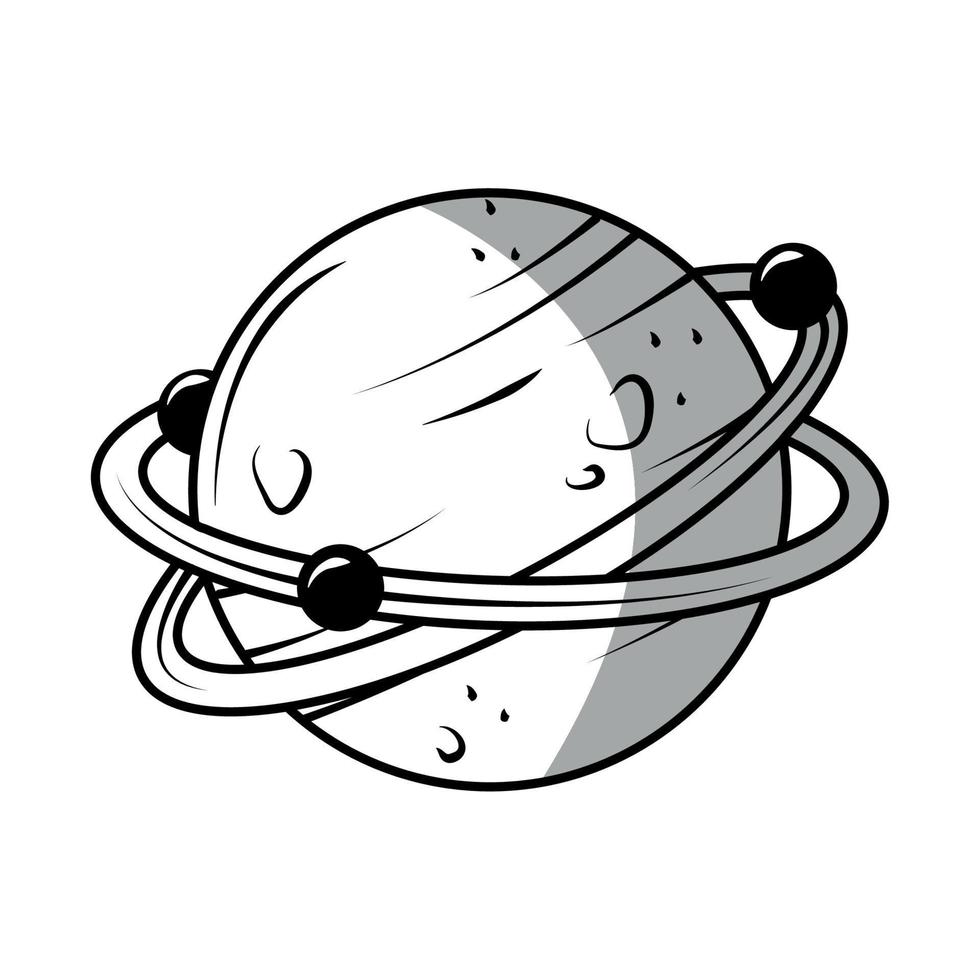 space planet icon vector