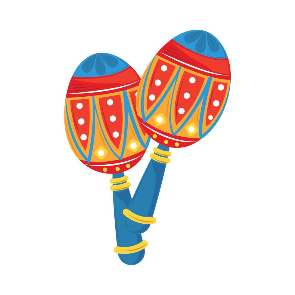 instrumento musical maracas vector